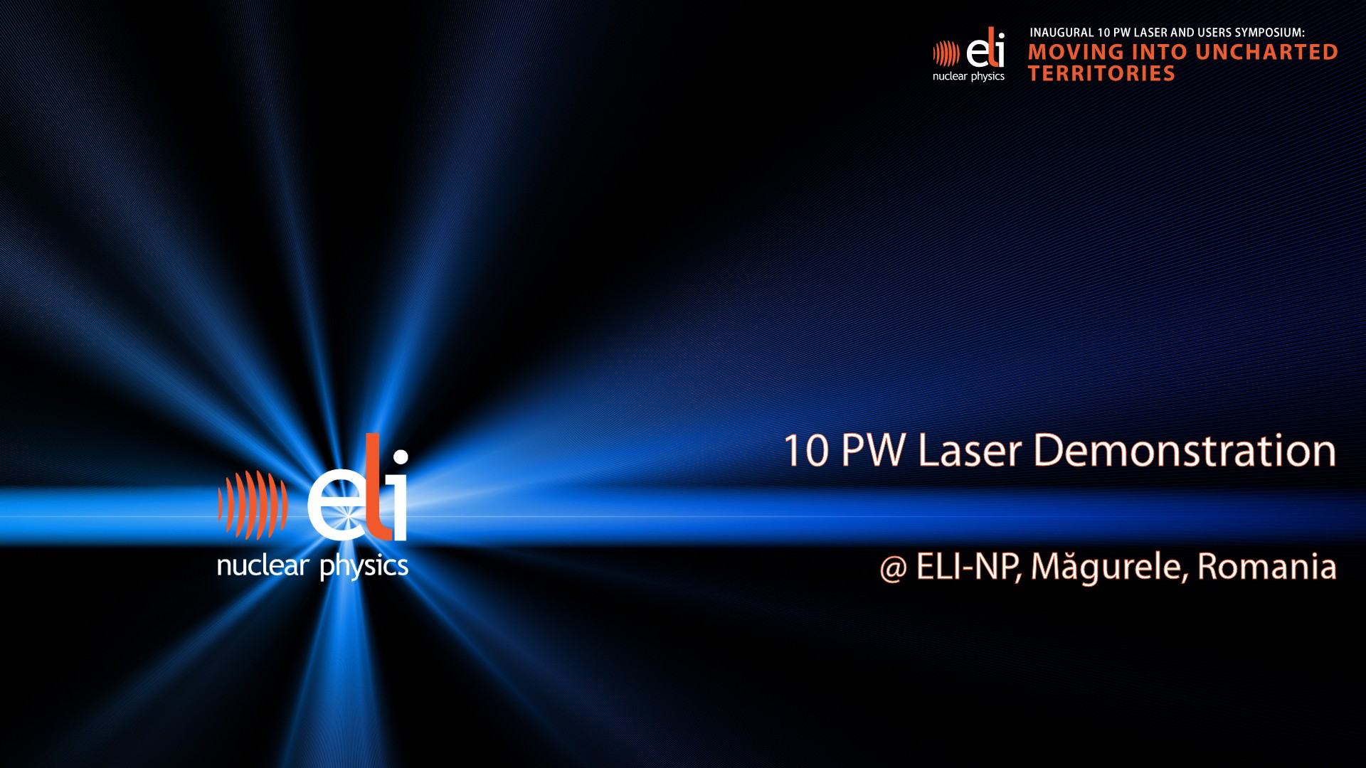 10 PW Laser Demonstration