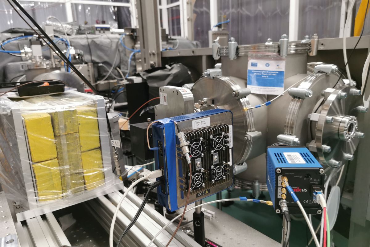 Beamdump for accelerated electrons